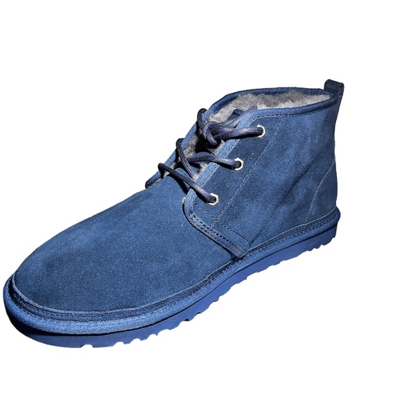 UGG Men's Neumel‎ Boot Chukka Ankle Size 12 Navy Blue - Picture 1 of 4